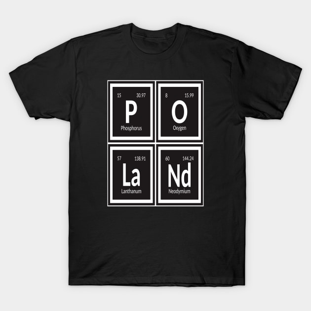 Poland - Periodic Table T-Shirt by Maozva-DSGN